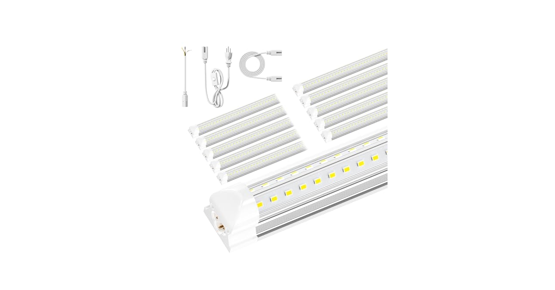 ONLYLUX 8ft LED Shop Light - 90W 12000lm 5000K, 8 Foot LED